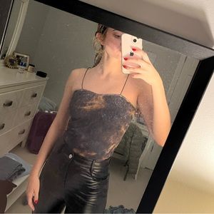 Black/Brown Bodysuit